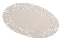 PL-Hygiene, Tortenspitzen, oval, 16 x 23 cm, 20 x 10 Stück, weiß