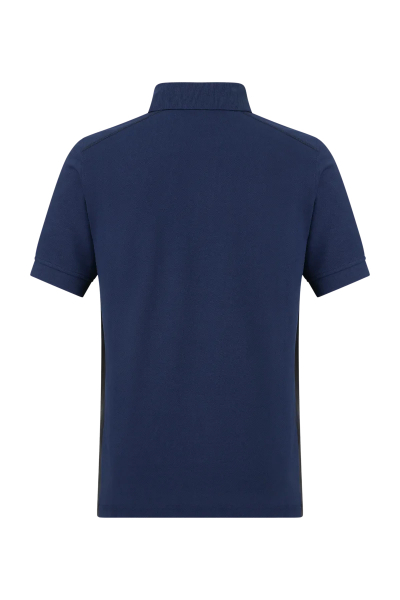 Pionier-Poloshirt mit Kontrast, Dress Blues/Schwarz