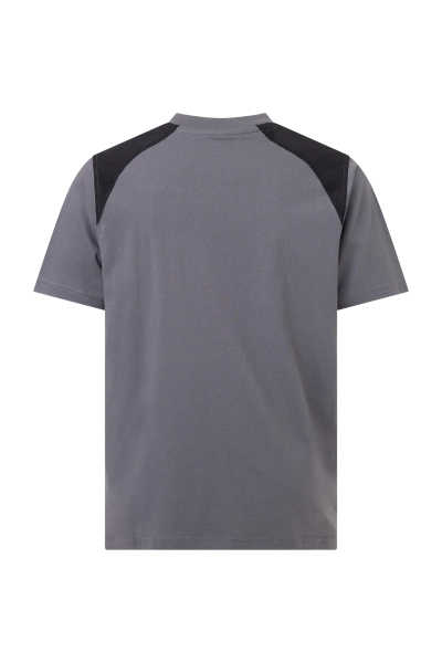 Pionier-T-Shirt mit Kontrast , Dunkelgrau/Schwarz