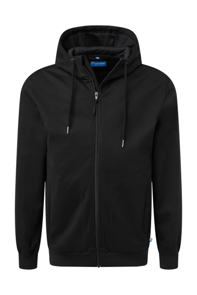 Pionier-Full Zip Hoodie, Schwarz