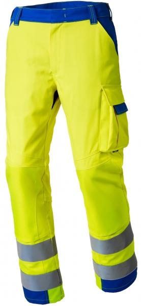 PIONIER-Warnschutz-Bundhose, CONVIS, warngelb/kornblau