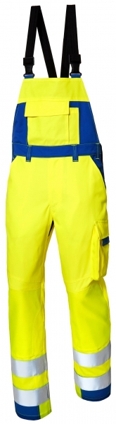 PIONIER-Warnschutz-Latzhose, CONVIS, warngelb/kornblau
