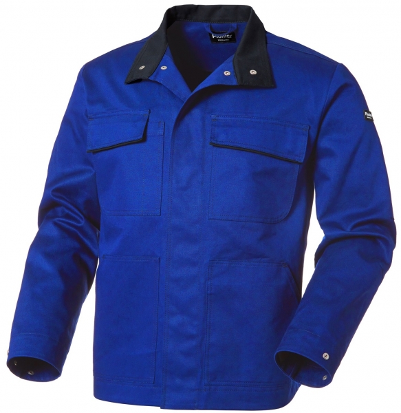 PIONIER-Bundjacke, New Cotton Pure, kornblau/schwarz