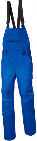 PIONIER-Herren-Latzhose, New Cotton Pure, kornblau/schwarz