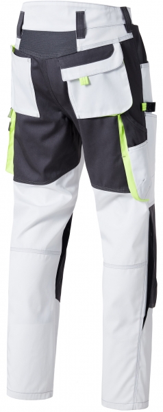 PIONIER-Damen-Bundhose, TOOLS 2.0, 285g/m, weiss/grau