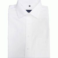 PIONIER-Workwear-Herren-Arbeits-Berufs-Hemd, 1/2-Arm, BW, weiß