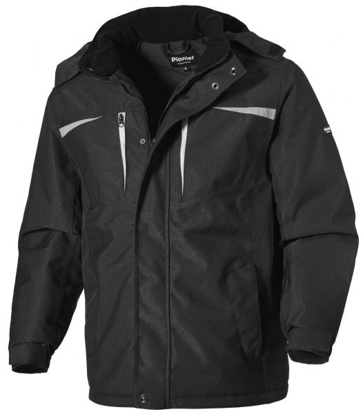 PIONIER-Winterjacke, Outdoor, schwarz