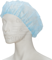 WIROS-Einweg-Vlies-Hauben, Einmalhauben, Barett, Pkg � 100 St�ck, VE = 2000 St�ck, blau