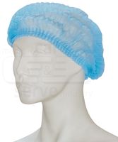 WIROS-Einweg-Vlies-Hauben, Einmalhauben, Clip, Pkg � 100 St�ck, VE = 1000 St�ck, blau