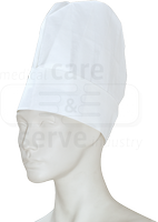 WIROS-Einweg-Kochm�tze, Einmalm�tze, Krepp Papier, Block Dekorfalten, Pkg � 10 St�ck, VE = 250 St�ck, wei�