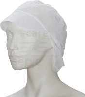 WIROS-Einweg-Vlies-Schirmm�tze, Einmalm�tze, Haarnetz, Pkg � 100 St�ck, VE = 1000 St�ck, wei�