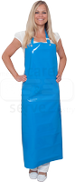 WIROS-Jobwear, Einweg-PU-Arbeits-Berufs-Latz-Sch�rze, 0,30 mm, 90 x 130 cm, VE = 20 St�ck, blau