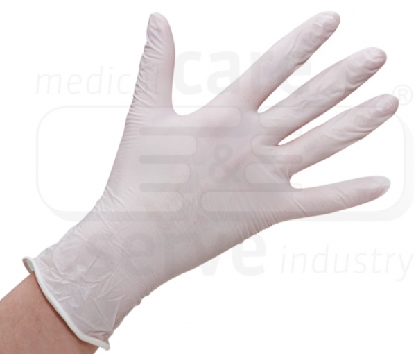 WIROS-Hand-Schutz, Einweg-Nitril Handschuhe, puderfrei, extra leicht, Spenderbox, Pkg � 200 St�ck, VE = 10 Pkg, wei�