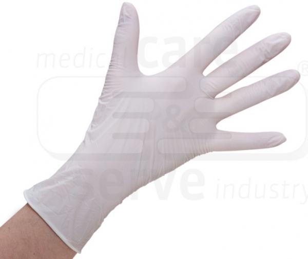 WIROS-Hand-Schutz, Einweg-Nitril Handschuhe, puderfrei, Spenderbox, Pkg � 100 St�ck, VE = 10 Pkg, wei�