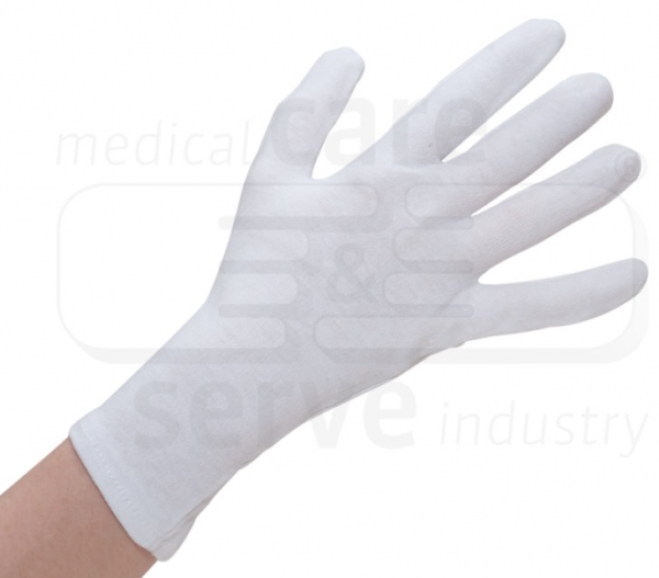 WIROS-Baumwoll Handschuhe, feinstrick, premium, Polybeutel, Pkg. � 12 Paar, VE: 600 Paar, wei�