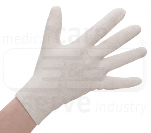 WIROS-Baumwoll Handschuhe, feinstrick, premium, Polybeutel, Pkg. � 12 Paar, VE: 600 Paar, wei�
