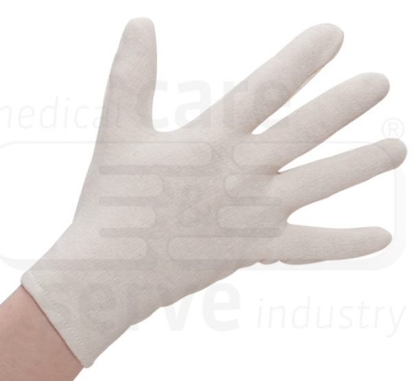 WIROS-Baumwoll Handschuhe, feinstrick, premium, Polybeutel, Pkg. � 12 Paar, VE: 600 Paar, wei�