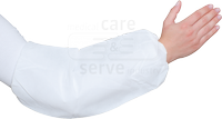 WIROS-Jobwear, Einweg-�rmelschoner, Vlies, Einmal-Armschoner, extra stark, Gummiz�ge, 65 g/m�, 21 x 42 cm, Pkg � 100 St�ck, VE = 1000 St�ck, wei�
