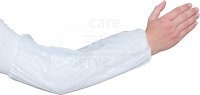 WIROS-Jobwear, Einweg-�rmelschoner, Vlies, Einmal-Armschoner, Gummiz�ge, 0,018 mm, 20 x 40 cm, Pkg � 100 St�ck, VE = 2000 St�ck, wei�