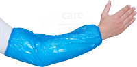 WIROS-Jobwear, Einweg-PE-�rmelschoner, Einmal-Armschoner, Gummiz�ge, 0,018 mm, 20 x 40 cm, Pkg � 100 St�ck, VE = 2000 St�ck, blau