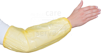 WIROS-Jobwear, Einweg-PE-�rmelschoner, Einmal-Armschoner, Gummiz�ge, 0,018 mm, 20 x 40 cm, Pkg � 100 St�ck, VE = 2000 St�ck, gelb