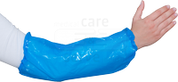WIROS-Jobwear, Einweg-PE-�rmelschoner, Einmal-Armschoner, extra stark, Gummiz�ge, 0,04 mm, 20 x 40 cm, Pkg � 100 St�ck, VE = 2000 St�ck, blau