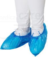 WIROS-Jobwear, Einweg-PE-Überschuhe, Einmalschuhe, für Automatik Spender Quick, 17 x 44 cm, Pkg á 100 Stück, VE = 2500 Stück, blau