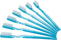 care&serve-Hygiene, Zahnb�rste, Zahnpasta-Spray in den Borsten, Spenderbox, Pkg. � 100 St�ck, VE: 2000 St�ck, blau