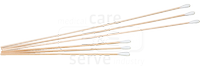care&serve-Hygiene, Watte-St�bchen, Hartholz, kleiner Wattekopf, Polybeutel, Pkg. � 100 St�ck, VE: 24000 St�ck, natur