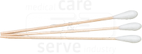 care&serve-Hygiene, Watte-St�bchen, Hartholz, gro�er Wattekopf, Polybeutel, Pkg. � 50 St�ck, VE: 5000 St�ck, natur