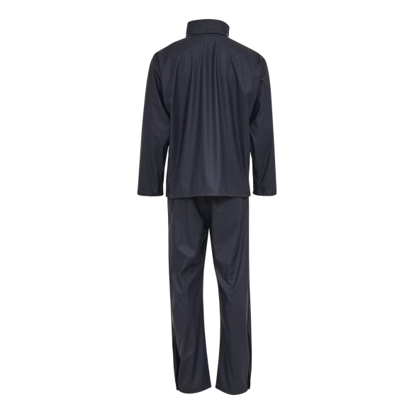 ELKA PU-Regen-N�sse-Wetter-Schutz-Set, Jacke und Hose, marine