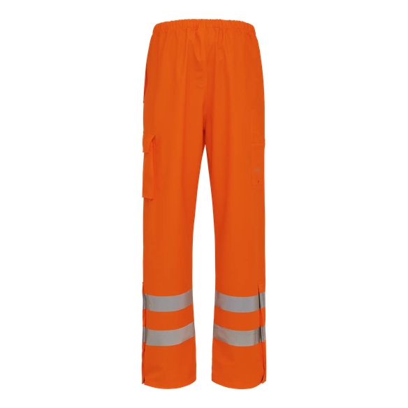 ELKA-D-LUX-Regen-N�sse-Wetter-Schutz-Bund-Hose, EN 471, DRY ZONE, 170g/m�, warnorange