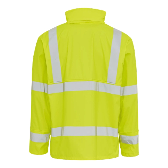 ELKA Warn-Schutz-Arbeits-Berufs-Jacke, Dry Zone EN 471, warngelb