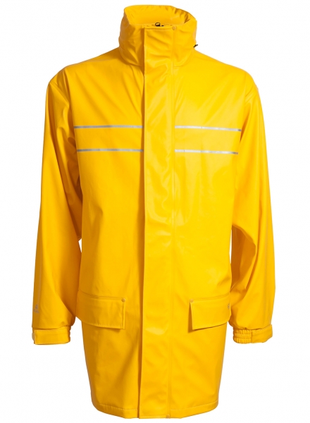 ELKA-D-LUX-Regen-Nässe-Wetter-Schutz-Jacke, DRY ZONE, 190g/m², gelb