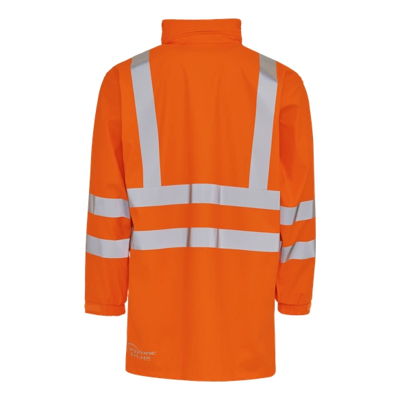 ELKA-D-LUX-Regen-N�sse-Wetter-Schutz-Jacke, EN 471, DRY ZONE, 170g/m�, warnorange