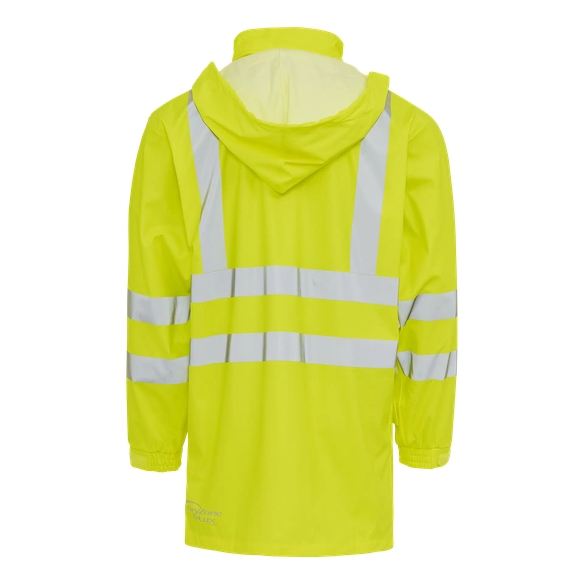 ELKA-D-LUX-Regen-N�sse-Wetter-Schutz-Jacke,EN 471, DRY ZONE, 170g/m�, warngelb
