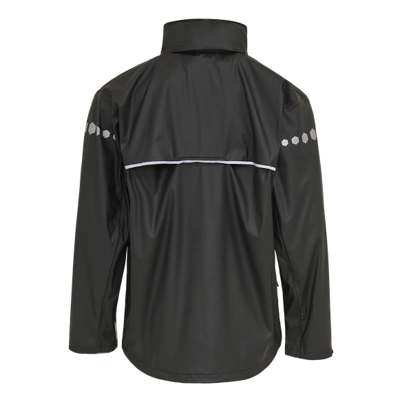 ELKA-Regen-N�sse-Wetter-Schutz-Jacke, DRY ZONE, 190g/m�, schwarz