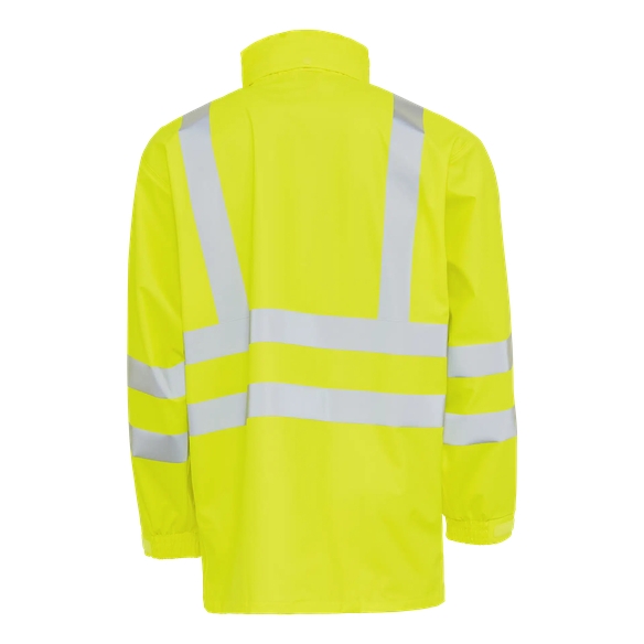 ELKA-Regen-N�sse-Wetter-Schutz-Jacke, EN 471, DRY ZONE OFFSHORE, 200g/m�, warngelb