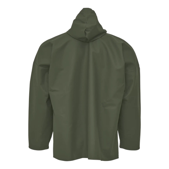 ELKA Regen-N�sse-Wetter-Schutz-Arbeits-Berufs-Jacke, Schlupf-Jacke, PVC Light, oliv