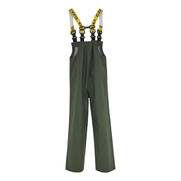 ELKA-Regen-N�sse-Wetter-Schutz, Arbeits-Berufs-Latzhose, PVC Light, oliv