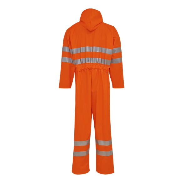 ELKA-Warnschutz-Regen-N�sse-Wetter-Schutz-Overall, 220g/m�, warnorange