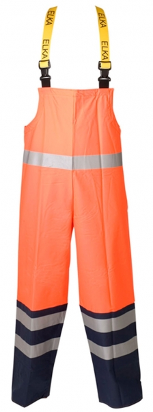 ELKAWarn-Schutz-Latzhose, 220g/m², warnorange/schwarz