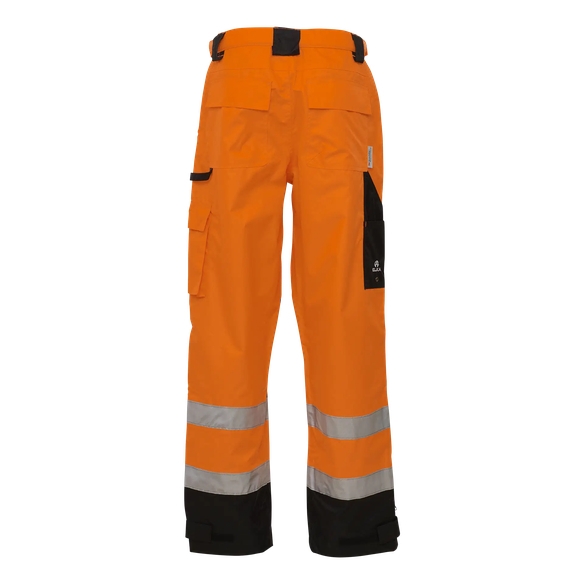 ELKA Warn-Schutz-Bund-Hose, Arbeits-Sicherheits-Berufs-Hose,  Visible Xtreme, warnorange/schwarz