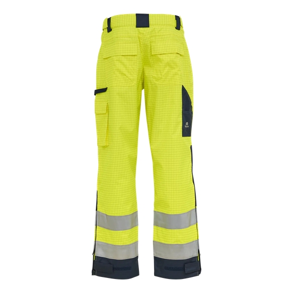 ELKA-Regen-N�sse-Wetter-Schutz-Bundhose, SECURE TECH MULTINORM, warngelb/marine