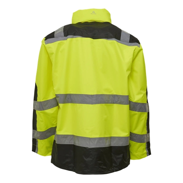 ELKA-Regen-N�sse-Wetter-Schutz-Jacke, VISIBLE XTREME, warngelb/schwarz