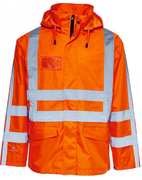ELKA-Regen-Nässe-Wetter-Schutz-Jacke, VISIBLE XTREME, warnorange