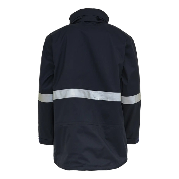 ELKA-Winter-Arbeits-Berufs-Parka, Multinorm, mit St�rlichtbogen, ANTIFLAME-ANTISTATIC, navy