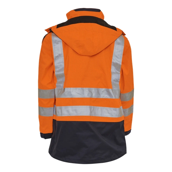 ELKA-Multinorm-Warn-Schutz-Parka mit St�rlichtbogen, ANTIFLAME-ANTISTATIC, orange