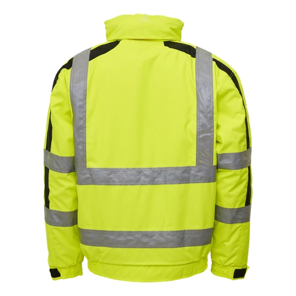 ELKA Warn-Schutz-Piloten-Arbeits-Berufs-Jacke, Visible Xtreme, warngelb/schwarz