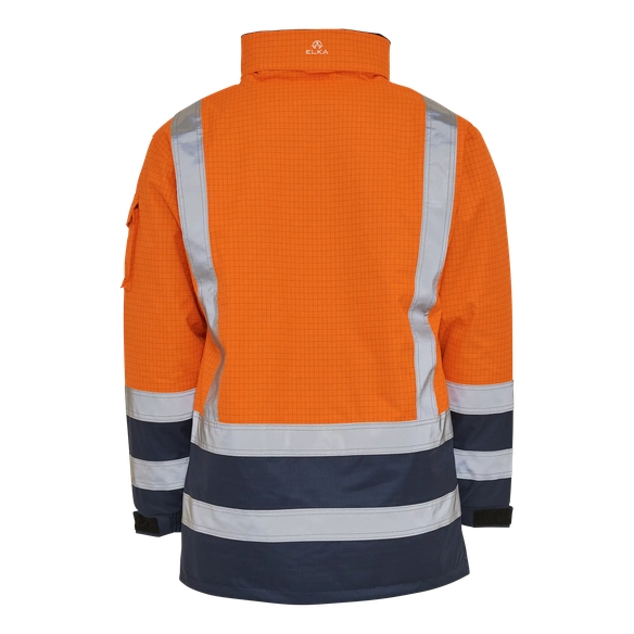 ELKA-Jacke, SECURE TECH MULTINORM, ohne Futter, warnorange/marine
